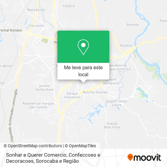 Sonhar e Querer Comercio, Confeccoes e Decoracoes mapa