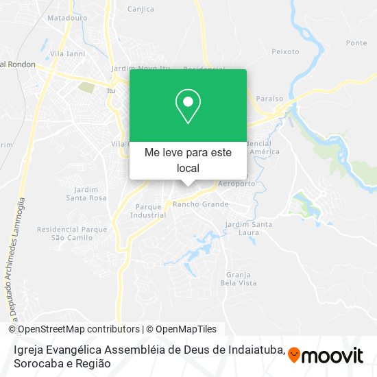Igreja Evangélica Assembléia de Deus de Indaiatuba mapa