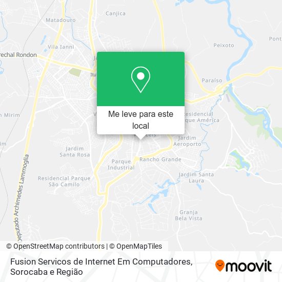 Fusion Servicos de Internet Em Computadores mapa