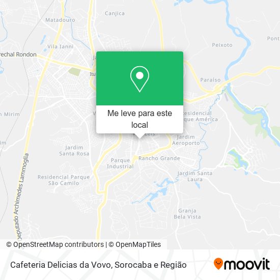 Cafeteria Delicias da Vovo mapa