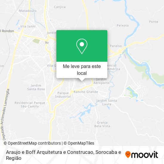 Araujo e Boff Arquitetura e Construcao mapa