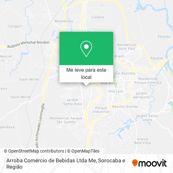 Arroba Comércio de Bebidas Ltda Me mapa