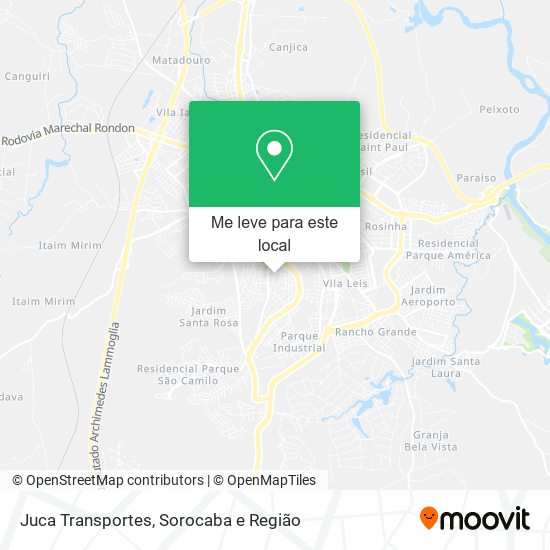 Juca Transportes mapa