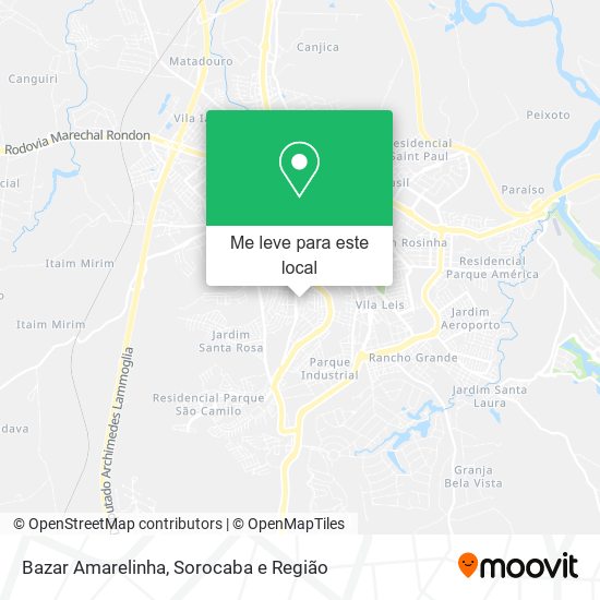 Bazar Amarelinha mapa