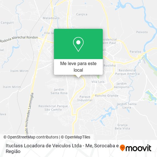 Ituclass Locadora de Veiculos Ltda - Me mapa