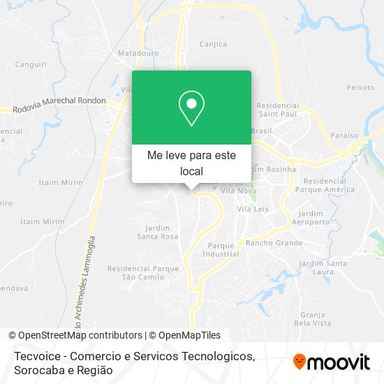 Tecvoice - Comercio e Servicos Tecnologicos mapa