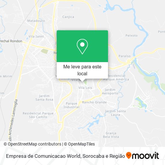 Empresa de Comunicacao World mapa