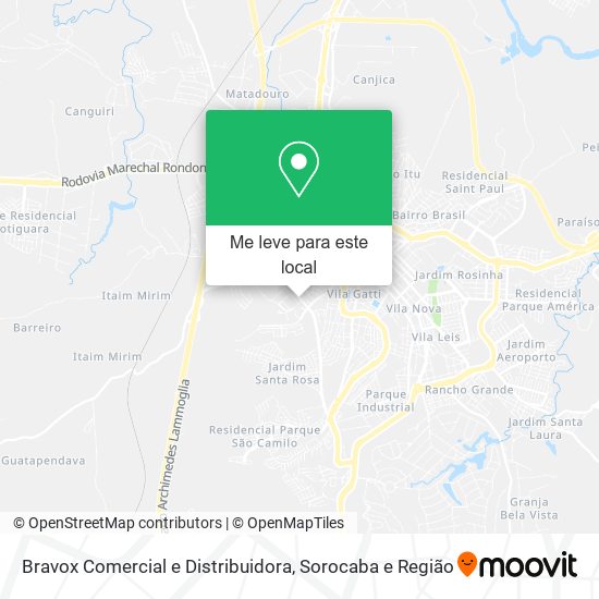 Bravox Comercial e Distribuidora mapa