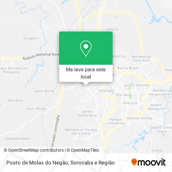 Posto de Molas do Negão mapa