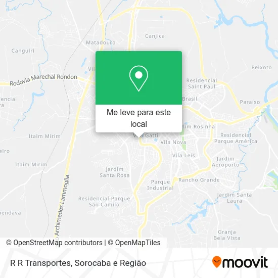 R R Transportes mapa