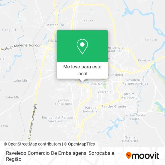 Raveleco Comercio De Embalagens mapa