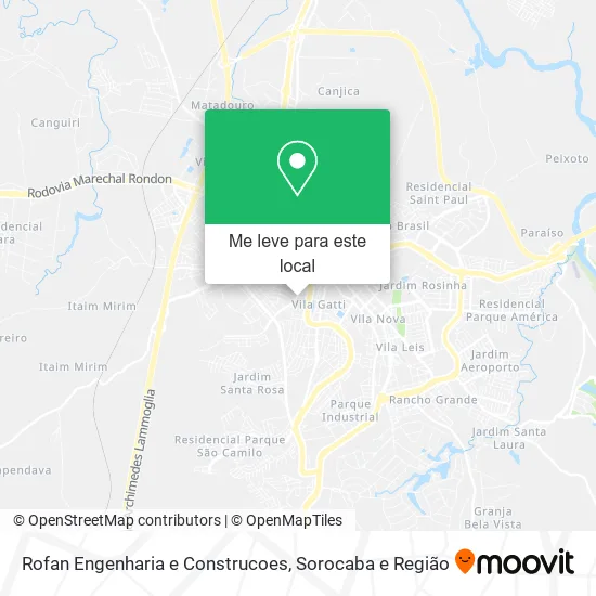 Rofan Engenharia e Construcoes mapa