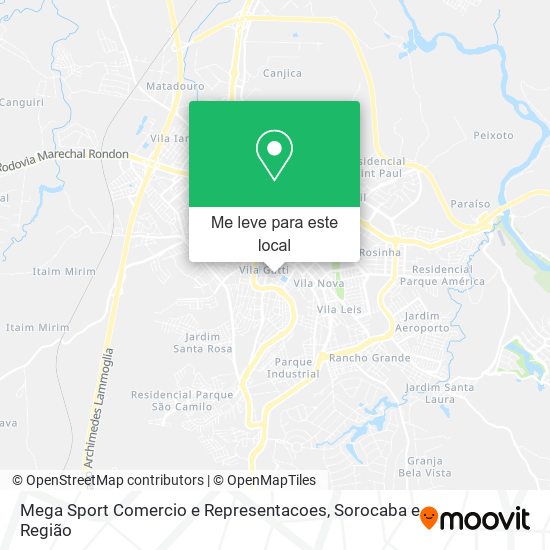 Mega Sport Comercio e Representacoes mapa