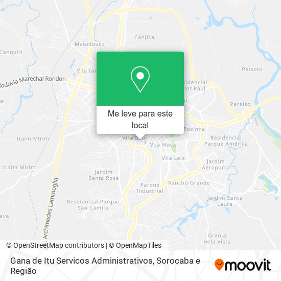 Gana de Itu Servicos Administrativos mapa