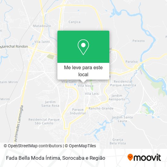 Fada Bella Moda Íntima mapa