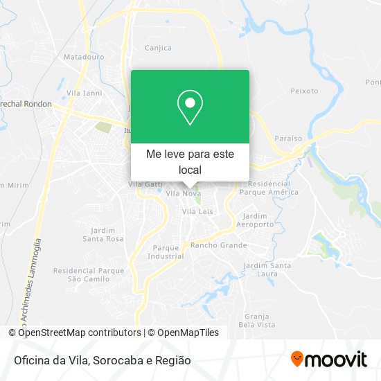 Oficina da Vila mapa