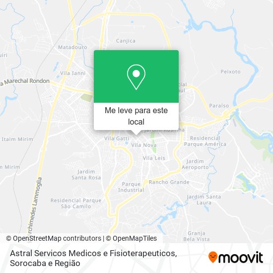 Astral Servicos Medicos e Fisioterapeuticos mapa