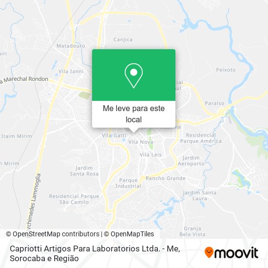 Capriotti Artigos Para Laboratorios Ltda. - Me mapa