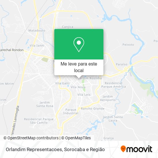 Orlandim Representacoes mapa