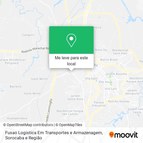 Fusao Logistica Em Transportes e Armazenagem mapa