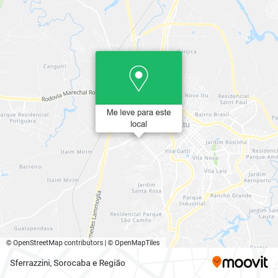 Sferrazzini mapa