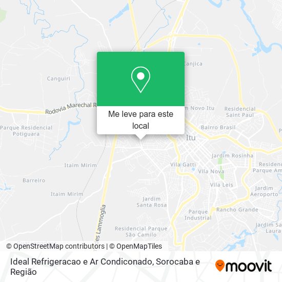 Ideal Refrigeracao e Ar Condiconado mapa