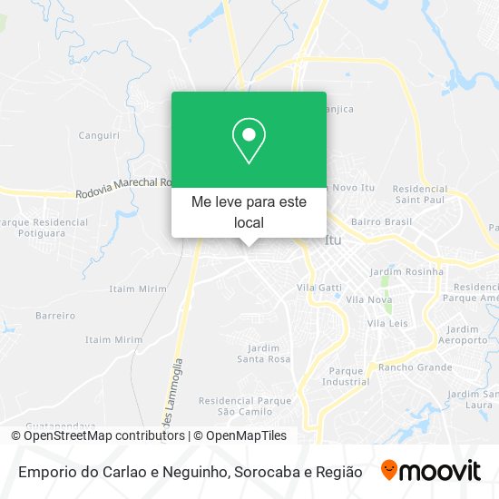 Emporio do Carlao e Neguinho mapa