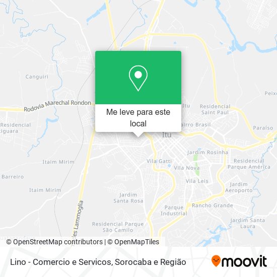 Lino - Comercio e Servicos mapa