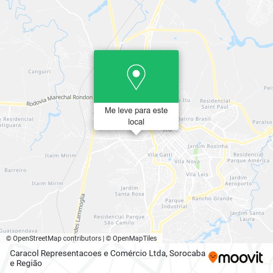 Caracol Representacoes e Comércio Ltda mapa