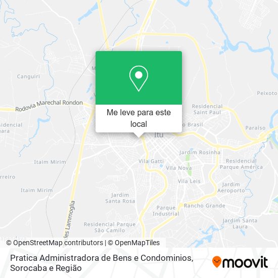 Pratica Administradora de Bens e Condominios mapa