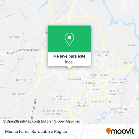 Museu Fama mapa