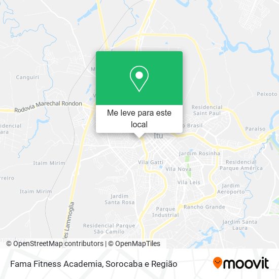 Fama Fitness Academia mapa