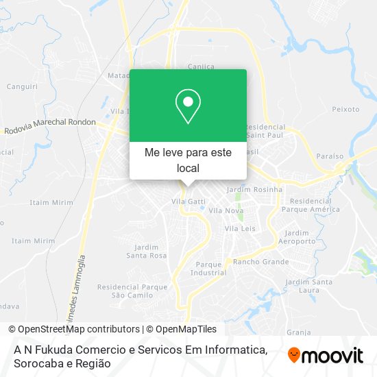 A N Fukuda Comercio e Servicos Em Informatica mapa