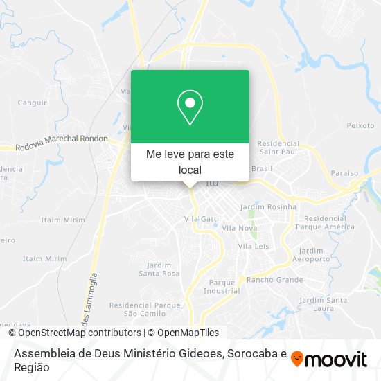 Assembleia de Deus Ministério Gideoes mapa