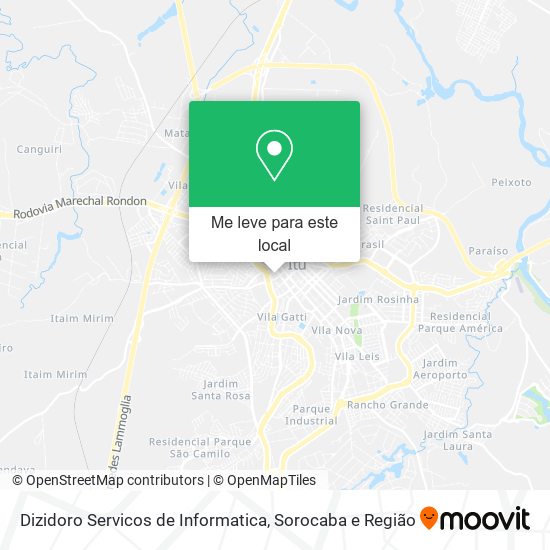 Dizidoro Servicos de Informatica mapa