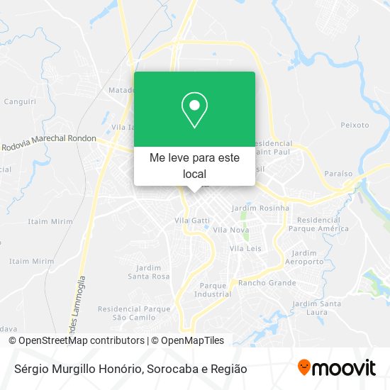 Sérgio Murgillo Honório mapa