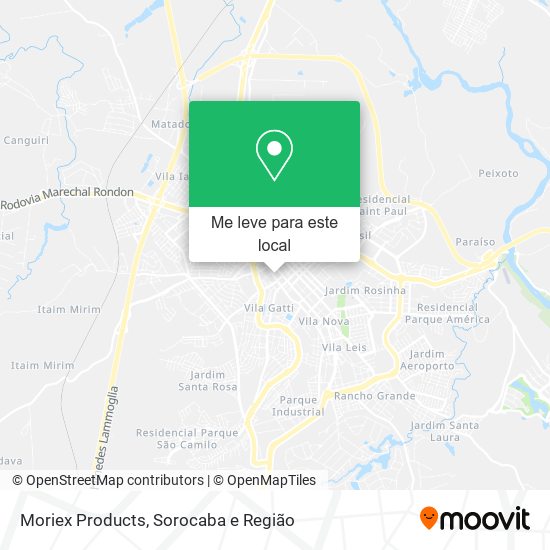 Moriex Products mapa