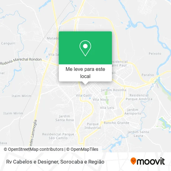 Rv Cabelos e Designer mapa