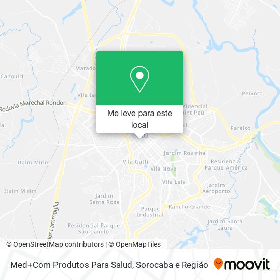 Med+Com Produtos Para Salud mapa