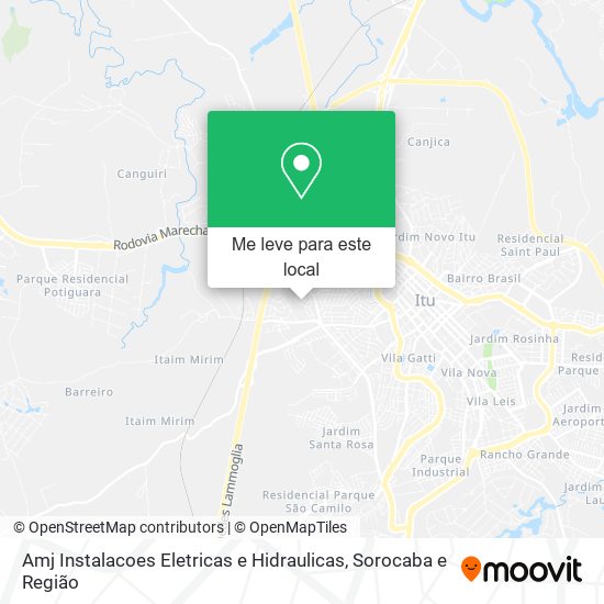 Amj Instalacoes Eletricas e Hidraulicas mapa