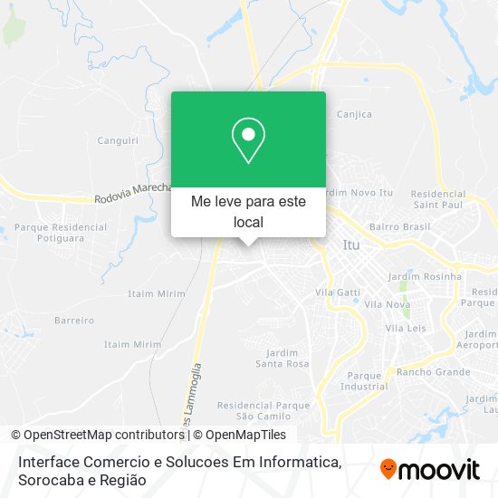 Interface Comercio e Solucoes Em Informatica mapa