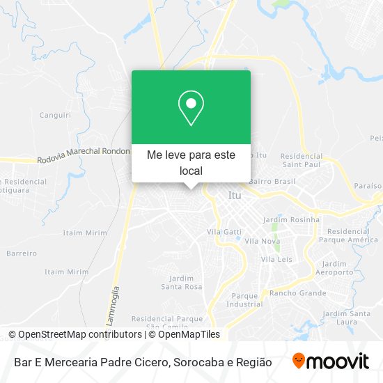 Bar E Mercearia Padre Cicero mapa