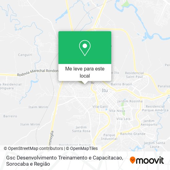 Gsc Desenvolvimento Treinamento e Capacitacao mapa