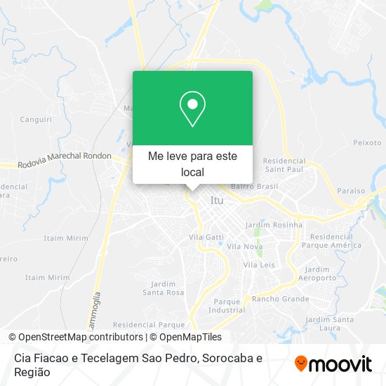 Cia Fiacao e Tecelagem Sao Pedro mapa