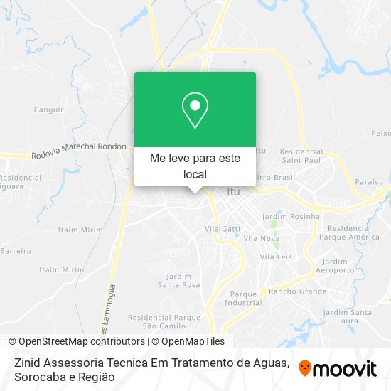 Zinid Assessoria Tecnica Em Tratamento de Aguas mapa