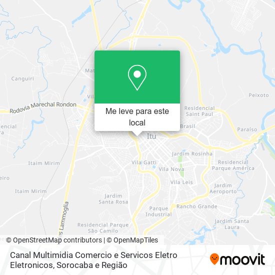 Canal Multimidia Comercio e Servicos Eletro Eletronicos mapa