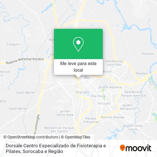 Dorsale Centro Especializado de Fisioterapia e Pilates mapa