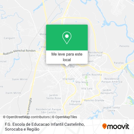 F.G. Escola de Educacao Infantil Castelinho mapa