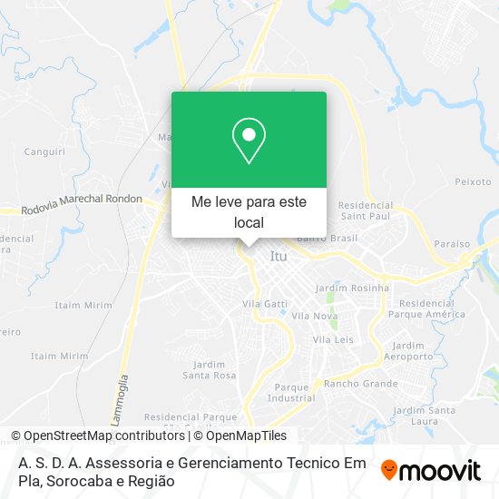 A. S. D. A. Assessoria e Gerenciamento Tecnico Em Pla mapa