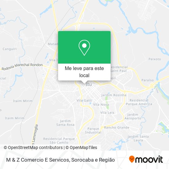 M & Z Comercio E Servicos mapa